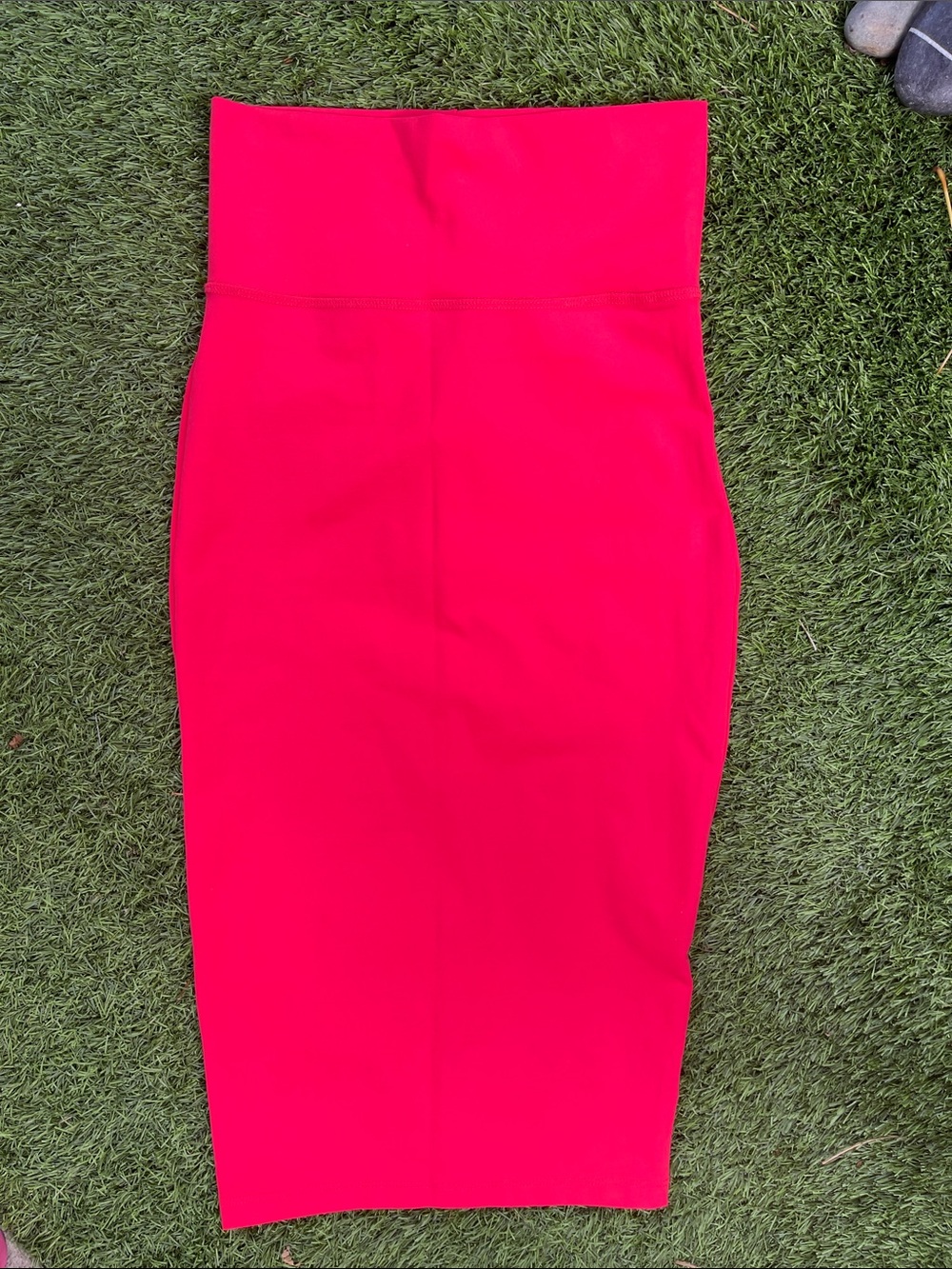 bebe Bright Pink Midi Pencil Skirt